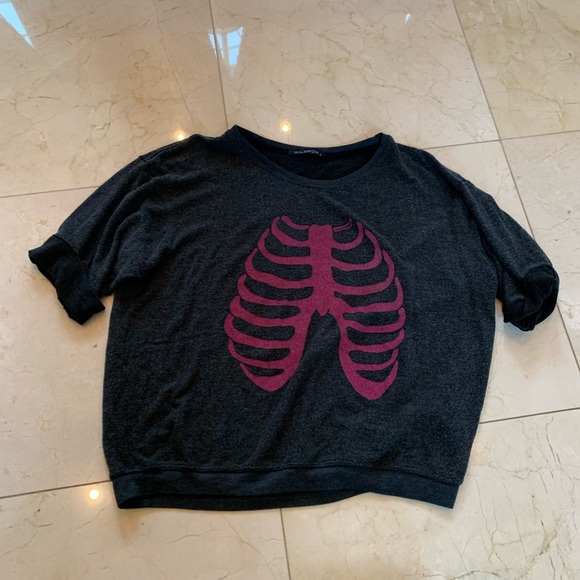 Wildfox Short Sleeve Lung Sweaters Sz S Super Soft - Picture 1 of 5